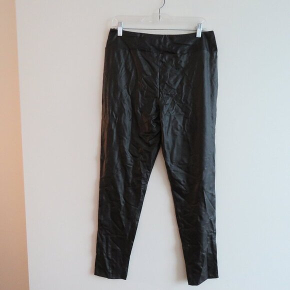 MODCLOTH Keen on Sheen Faux Vegan Leather Leggings in Black Goth - Size L NWT - Picture 9 of 14